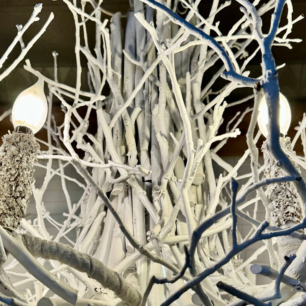 Orig. Price $2744 - Painted Twig Chandelier