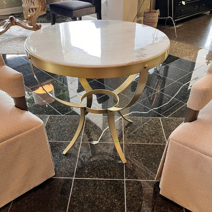 Orig Price $1280 - Side Table w/ Stone Top