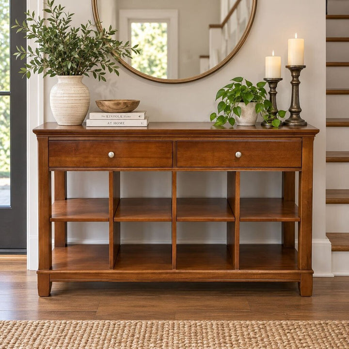 Wood Console Cabinet