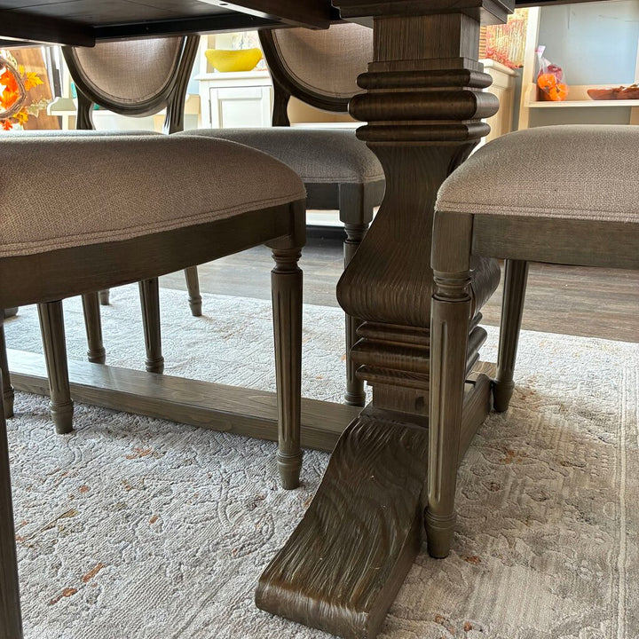 Orig. Price $2,599 - Tristan Trestle Dining Set