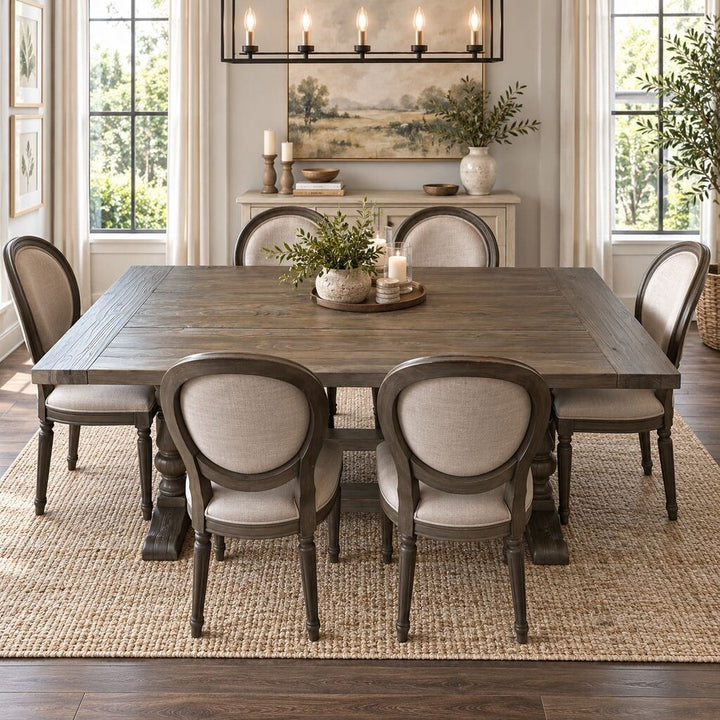 Orig. Price $2,599 - Tristan Trestle Dining Set