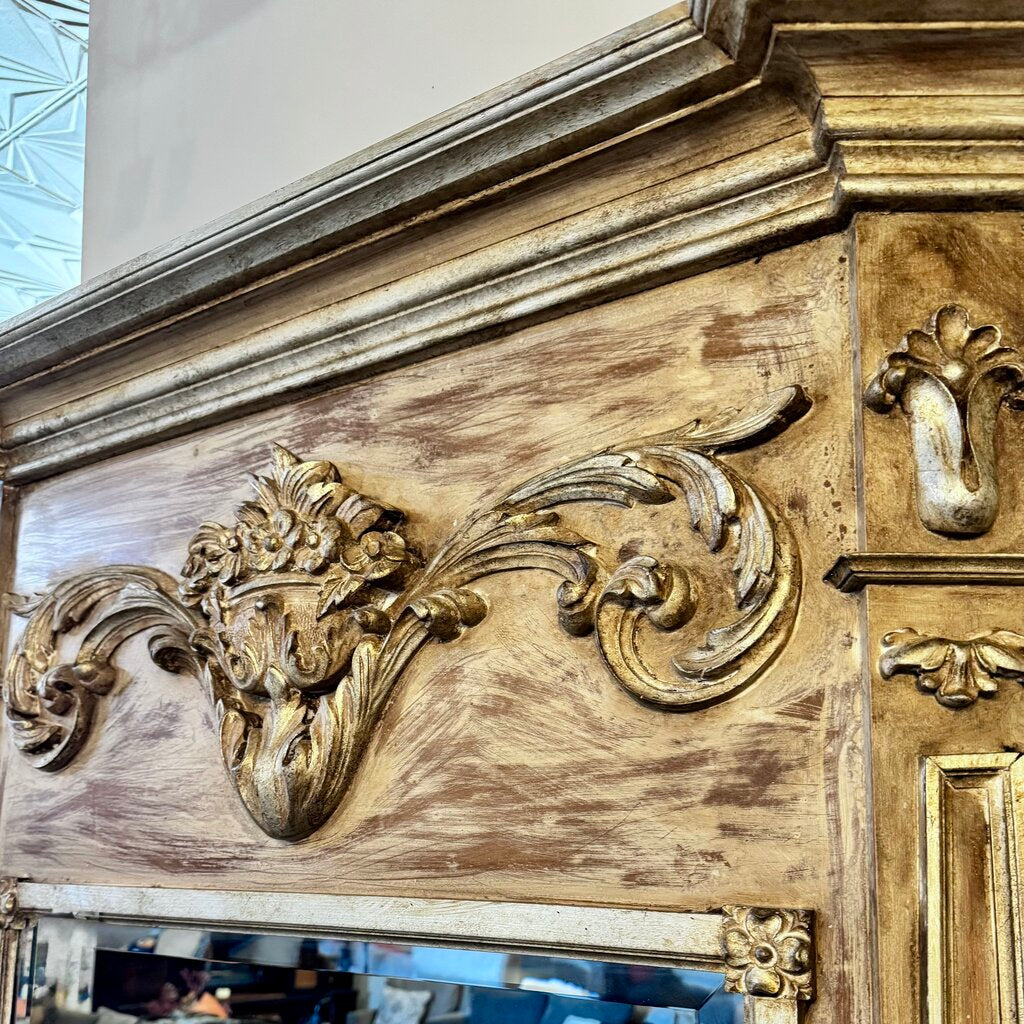 Orig. Price $1800 - Italian Carved Pier Mirror