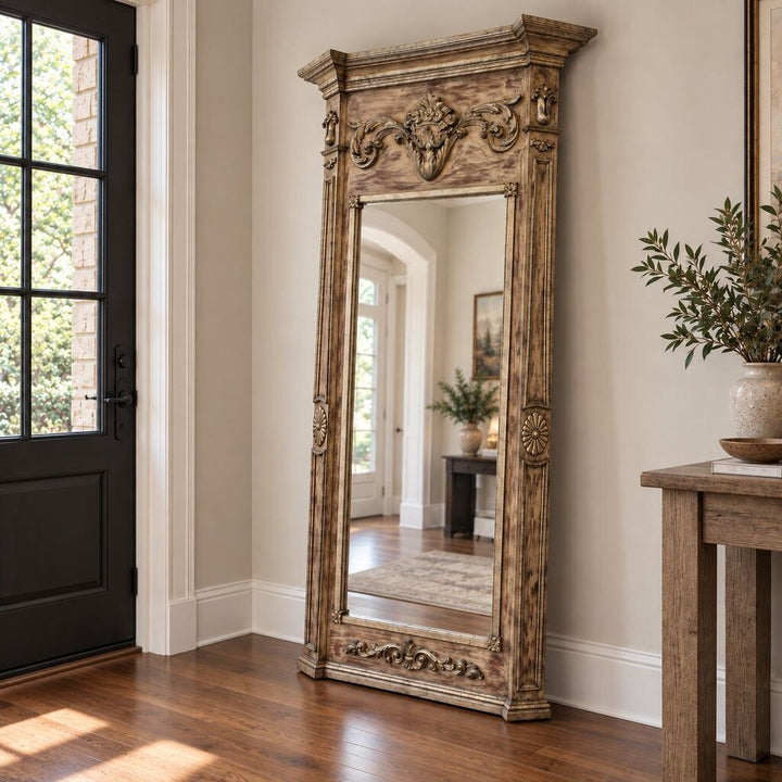 Orig. Price $1800 - Italian Carved Pier Mirror