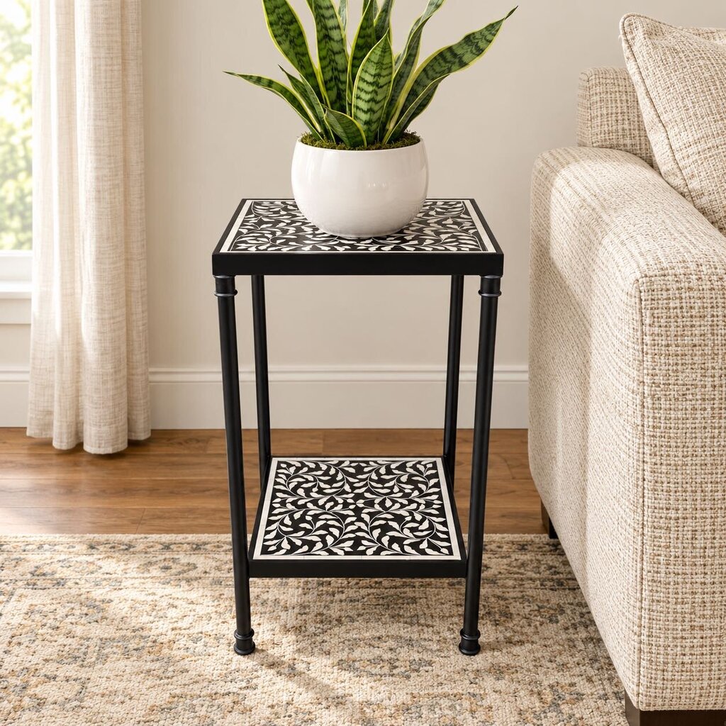 Orig. Price $158 - Lana Bone Inlay Side Table