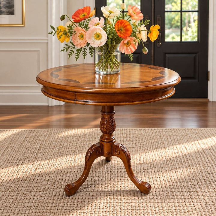 Orig. Price $799 - Carissa Round Console Table