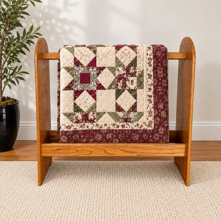 Wooden Blanket Rack
