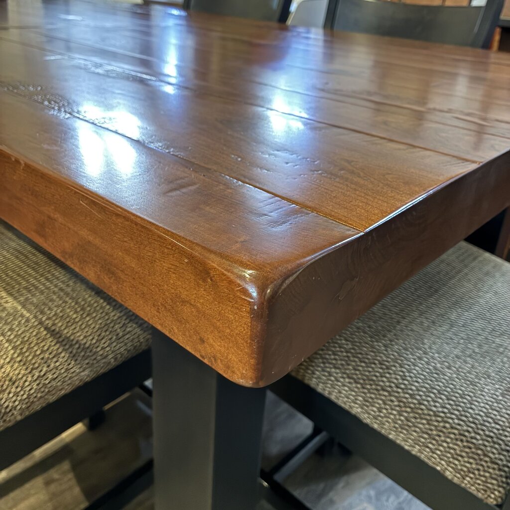 Orig. Price $4,800 - Amish-made Counter Height Dining Set w/ 2 Leaves