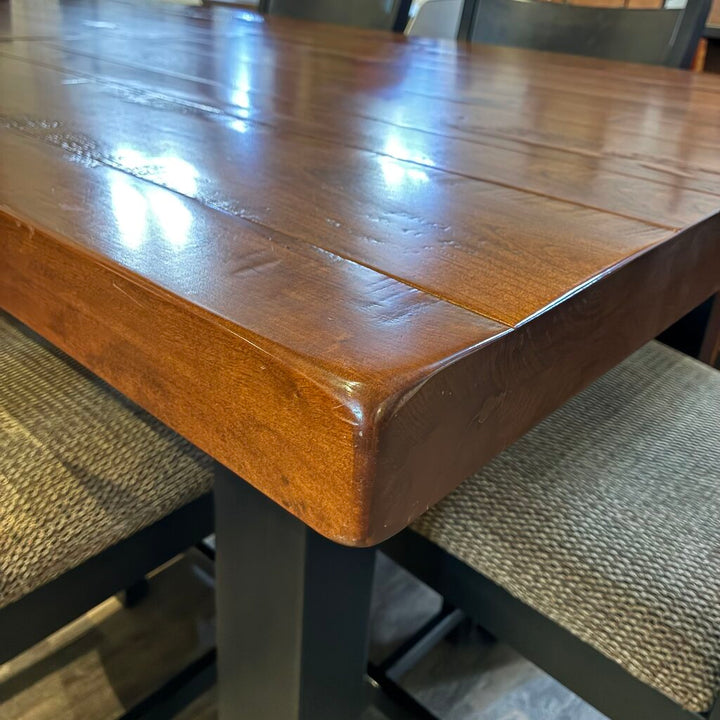 Orig. Price $4,800 - Amish-made Counter Height Dining Set w/ 2 Leaves