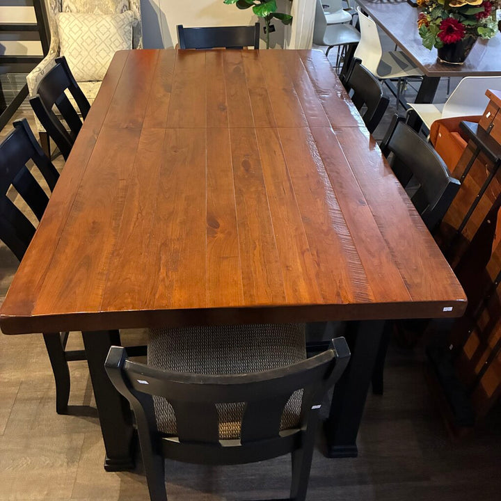Orig. Price $4,800 - Amish-made Counter Height Dining Set w/ 2 Leaves