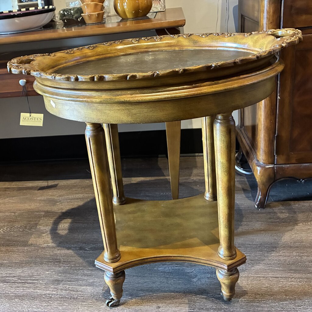 Oval Tray Table w/ Casters