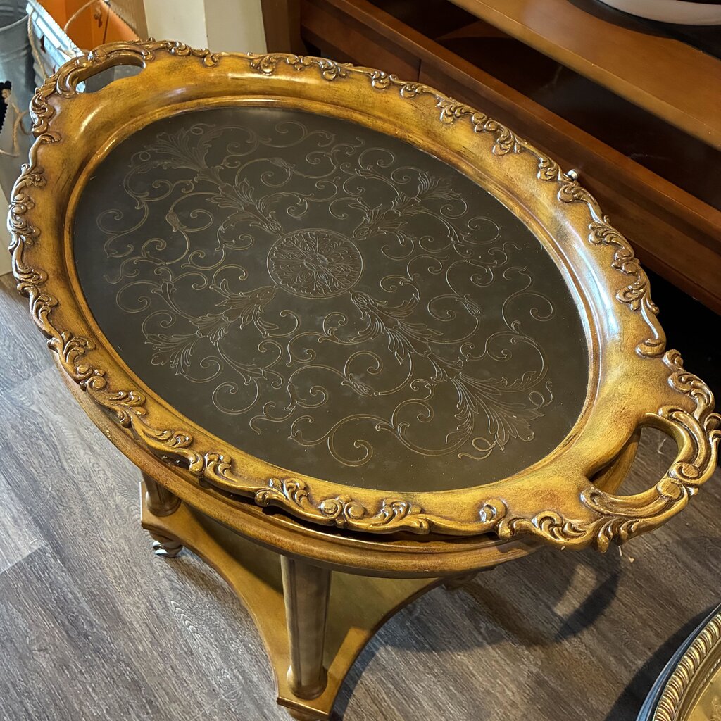Oval Tray Table w/ Casters