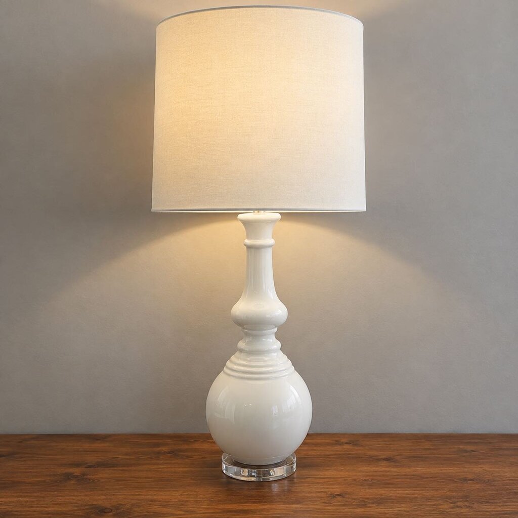 Tall Glass Vase Lamp