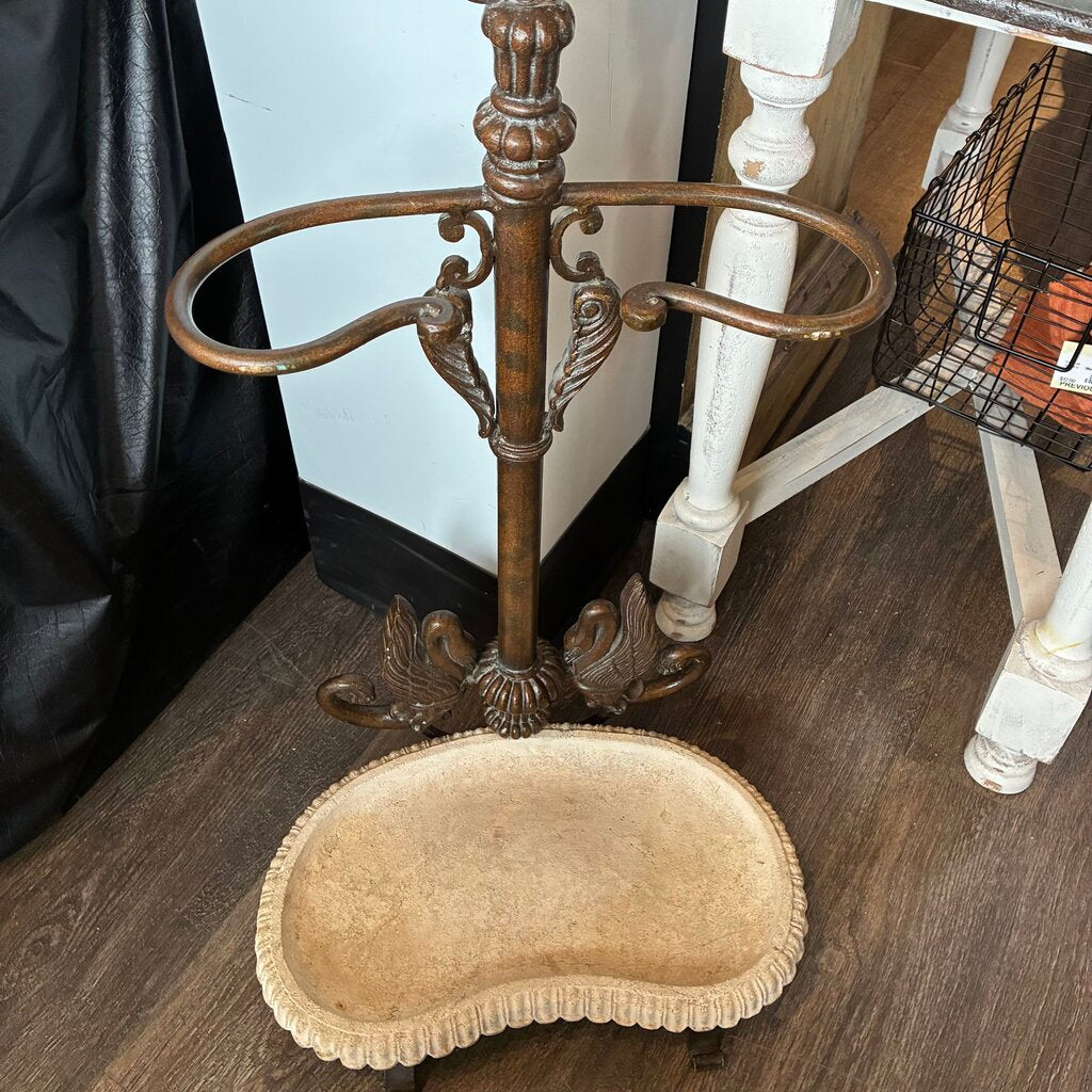 Bronze Swans Umbrella Stand