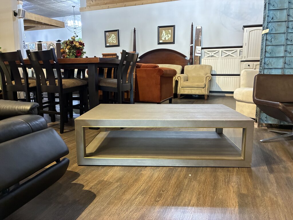 Orig. Price $3,975 - Cela Shagreen Rectangular Coffee Table - Acosta's Home