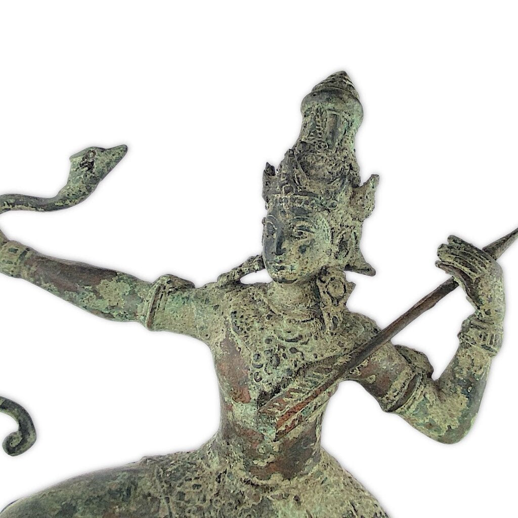 Brass Armed Warrior on Horse