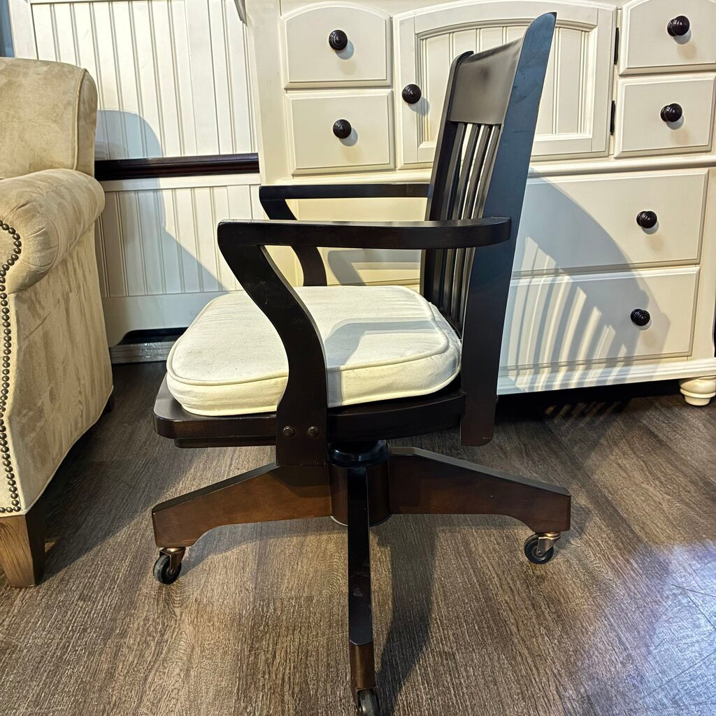 Orig. Price $449 - Wooden Swivel Desk Chair