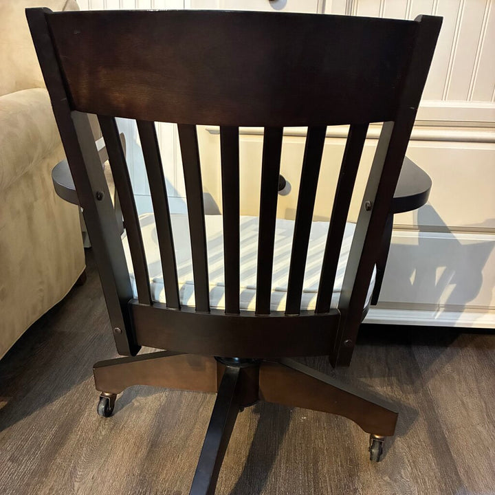 Orig. Price $449 - Wooden Swivel Desk Chair