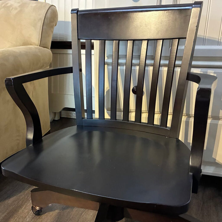 Orig. Price $449 - Wooden Swivel Desk Chair
