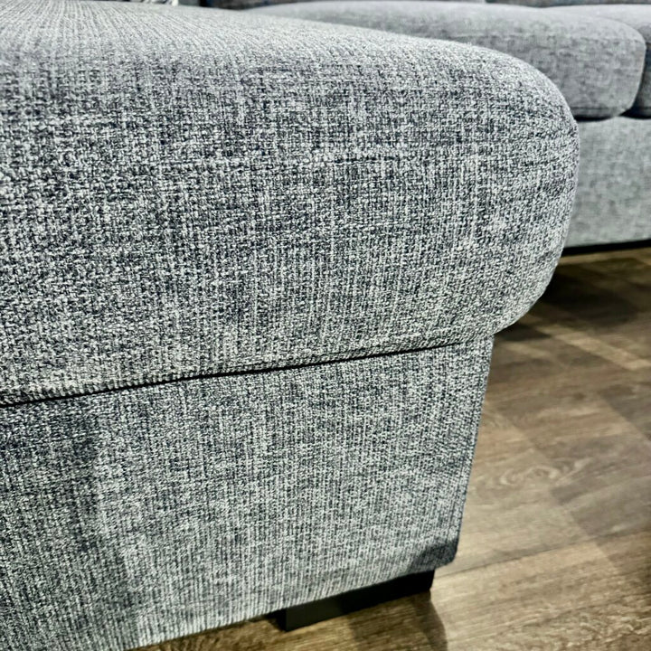 Keaton Three Piece Double Chaise Sleeper Sectional with 4 Pillows