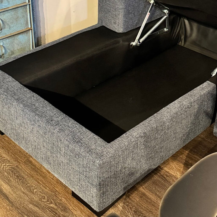 Keaton Three Piece Double Chaise Sleeper Sectional with 4 Pillows