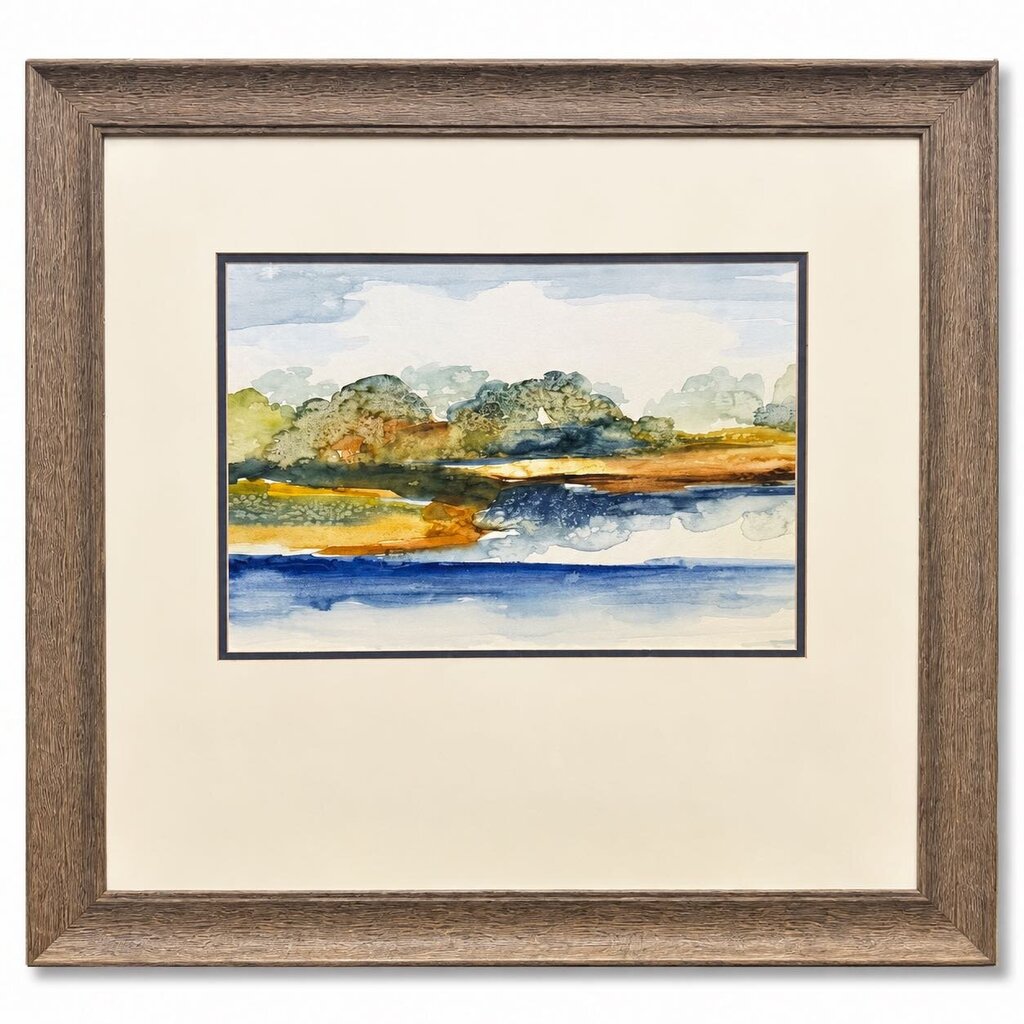 Orig. Price $150 - Blue Serenity Framed Art
