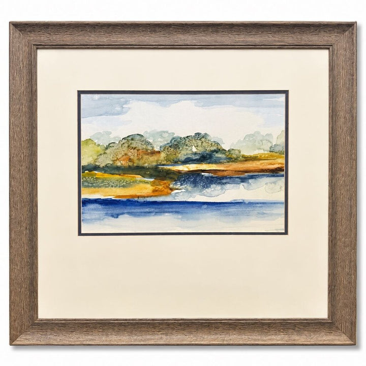 Orig. Price $150 - Blue Serenity Framed Art
