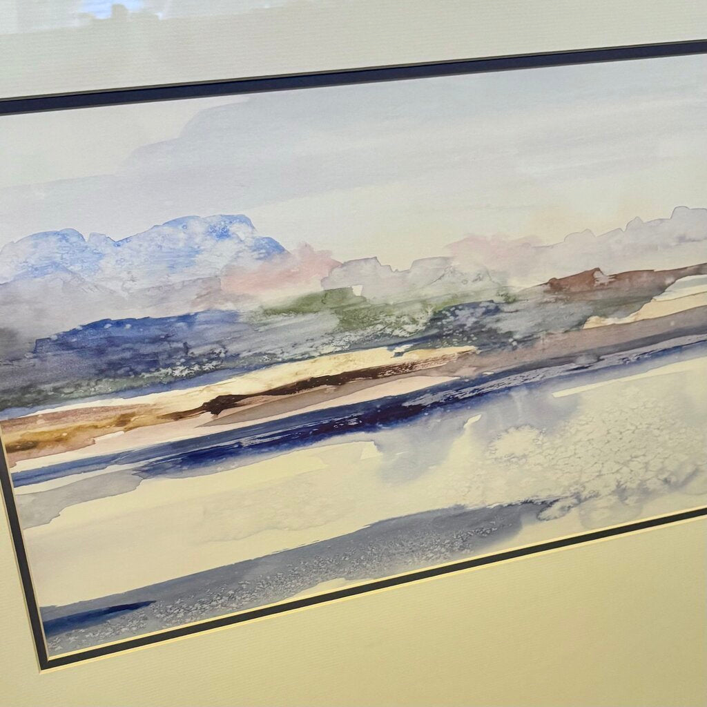 Orig. Price $150 - Blue Solace Framed Art