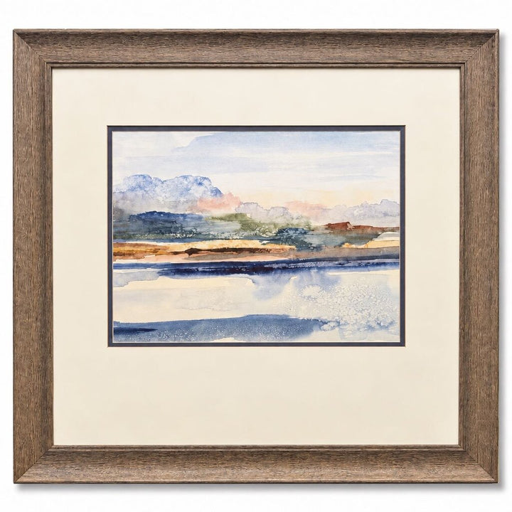 Orig. Price $150 - Blue Solace Framed Art