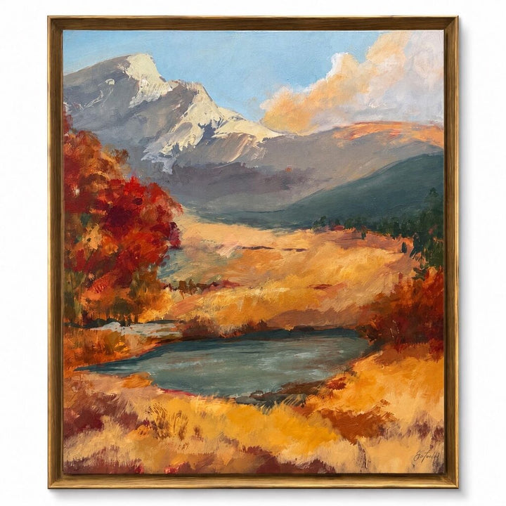 Orig. Price $575 - Grassy Home II Framed Canvas