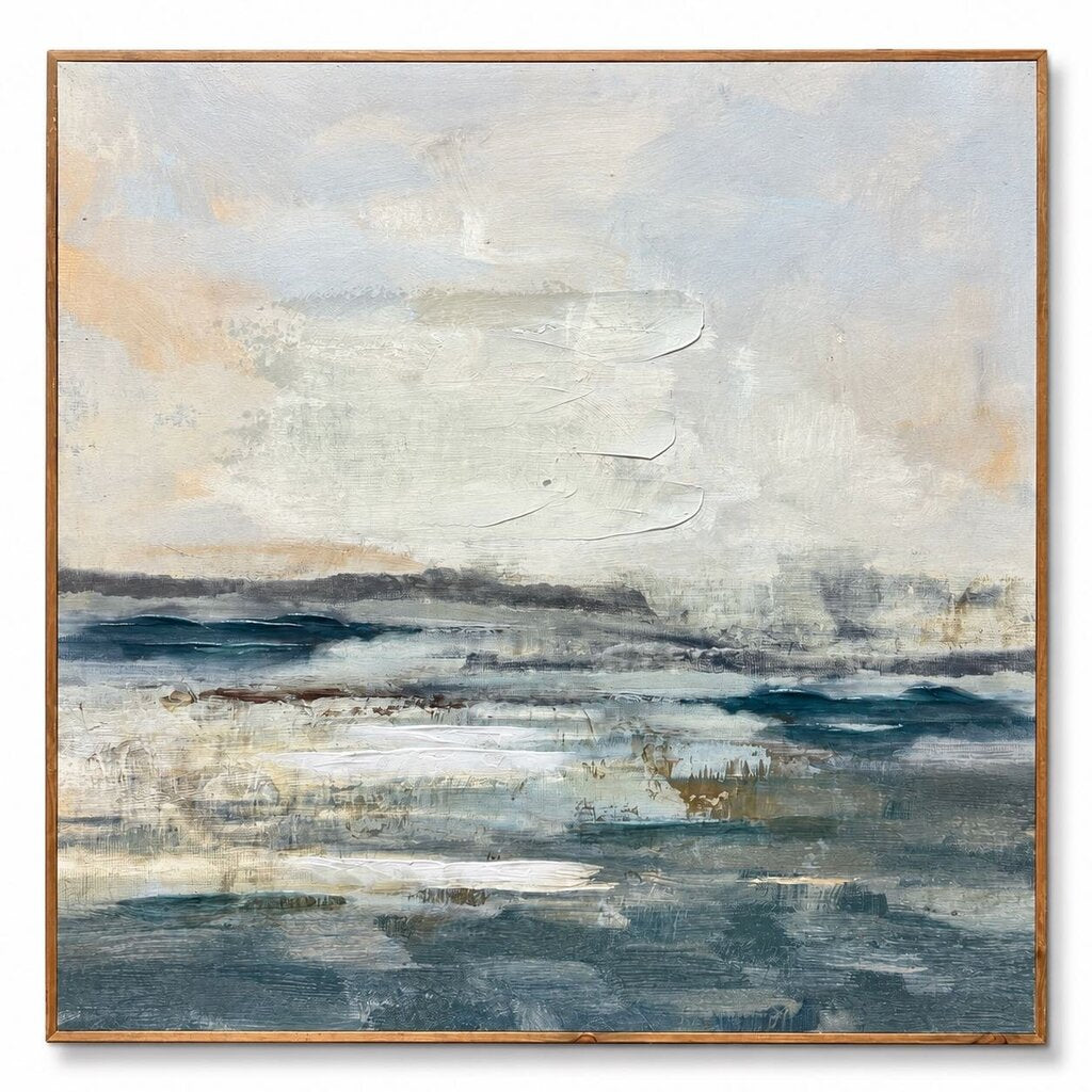 Abstract Ocean Framed Canvas