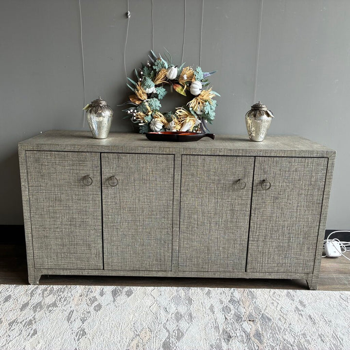 Orig Price $2669 - Bar Harbor 4 Door Raffia Sideboard