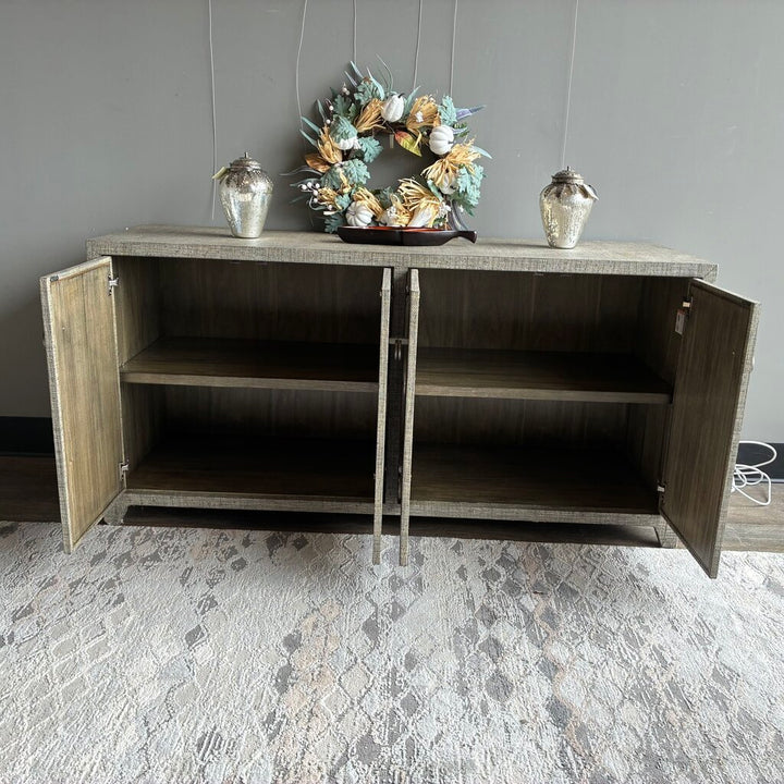 Orig Price $2669 - Bar Harbor 4 Door Raffia Sideboard