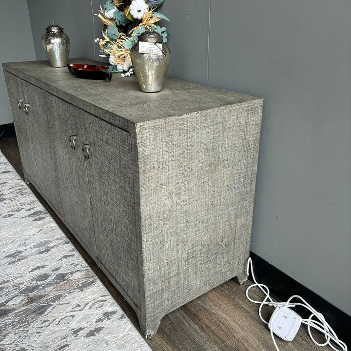 Orig Price $2669 - Bar Harbor 4 Door Raffia Sideboard