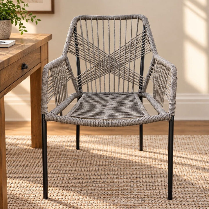 Orig. Price $181 - Geometric Rope Chair