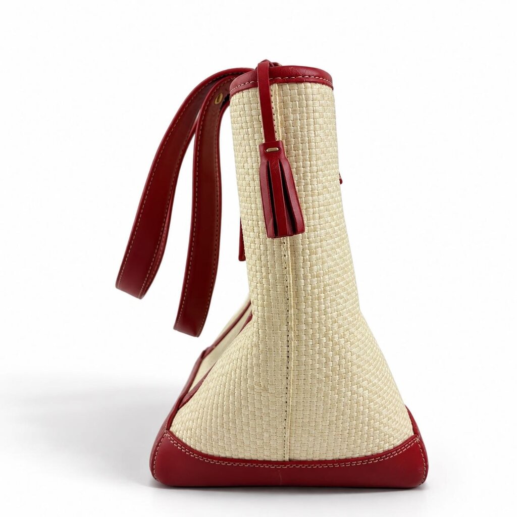 Straw Leather Handbag