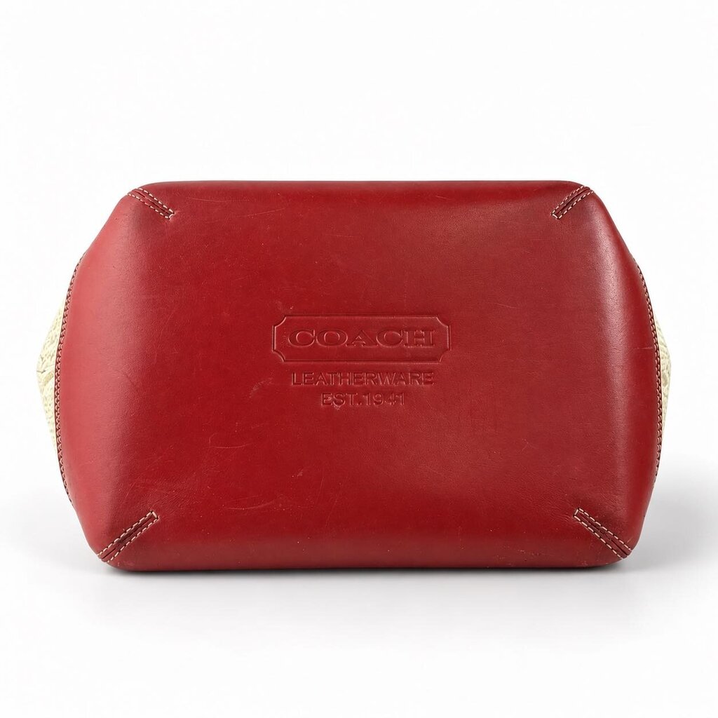 Straw Leather Handbag