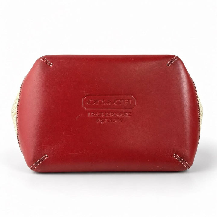 Straw Leather Handbag