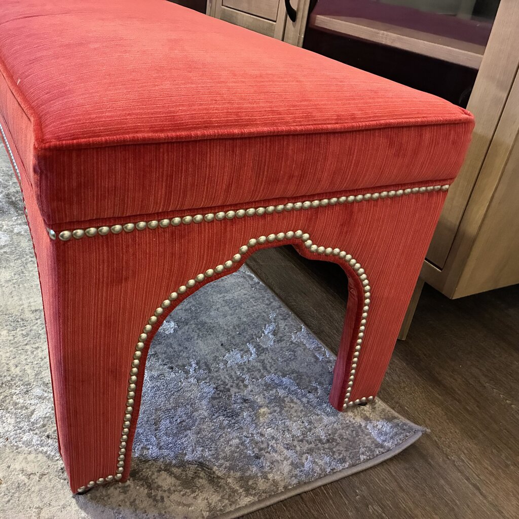 Orig. Price $1,300 - Upholstered Bench w/ Nailhead Trim