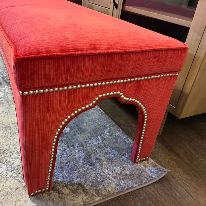 Orig. Price $1,300 - Upholstered Bench w/ Nailhead Trim