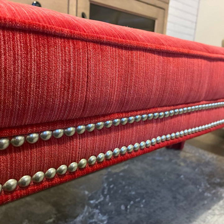 Orig. Price $1,300 - Upholstered Bench w/ Nailhead Trim