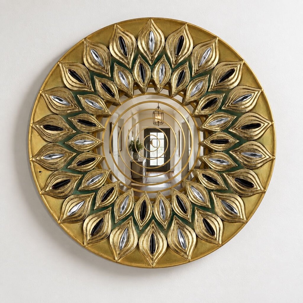 Teardrop Embellished Mirror