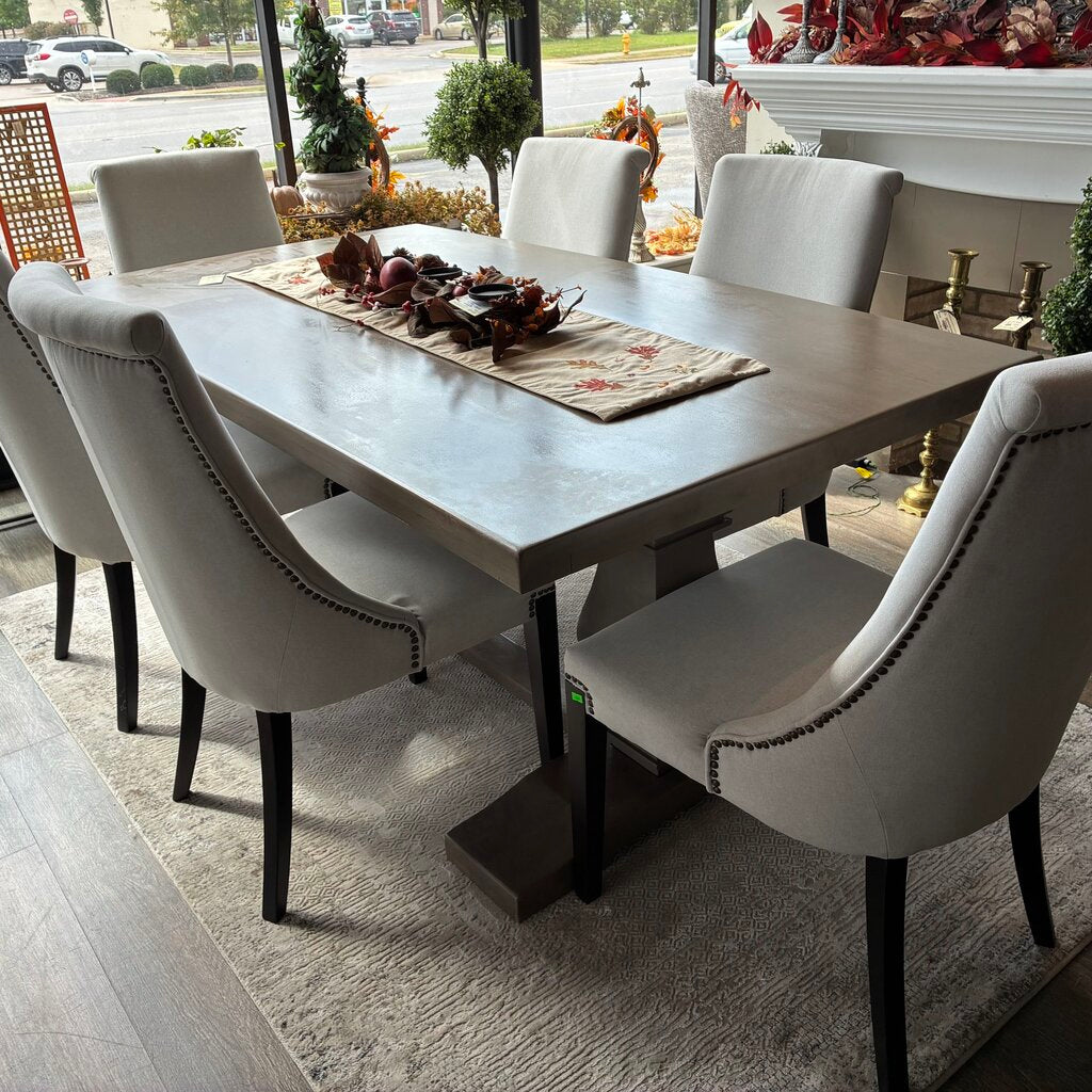 Orig. Price $2,690 - Trestle Table Dining Set