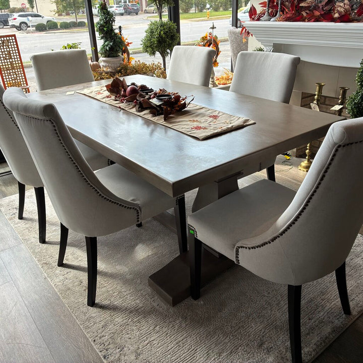 Orig. Price $2,690 - Trestle Table Dining Set