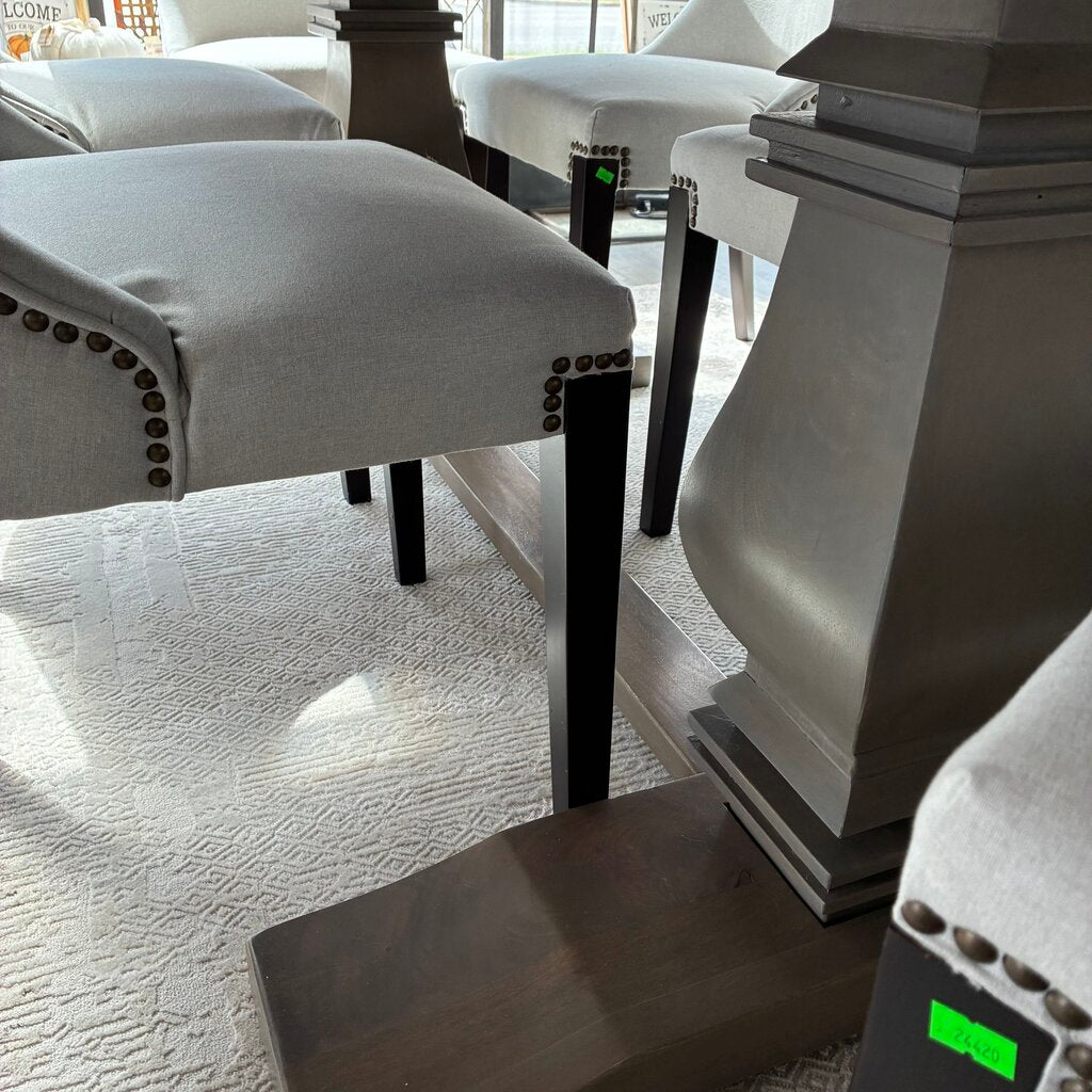 Orig. Price $2,690 - Trestle Table Dining Set