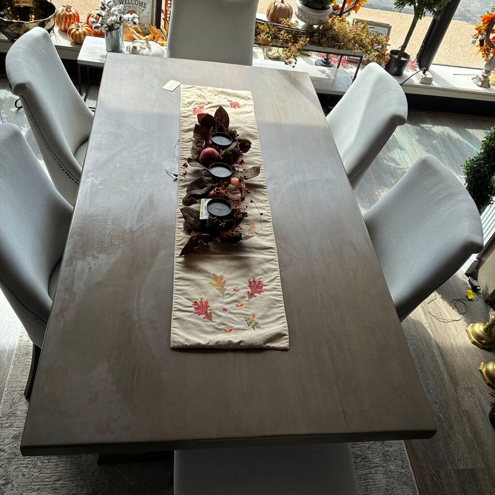 Orig. Price $2,690 - Trestle Table Dining Set