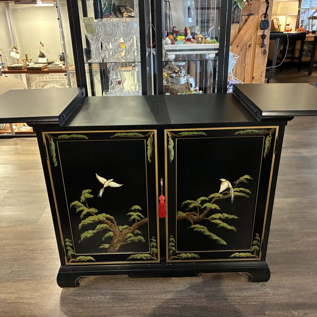 Vintage Lacquered Bar Cart