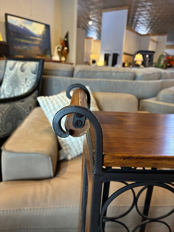 Wooden Top Wine Bottle Rack