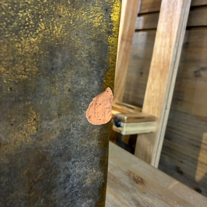 AS IS - Terra Cotta Metallic Lamp