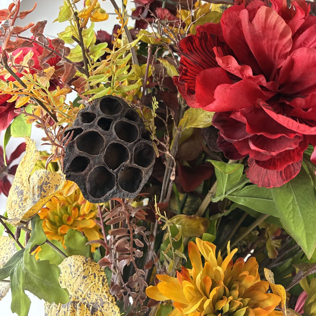 Fall Floral Centerpiece in Urn Vase