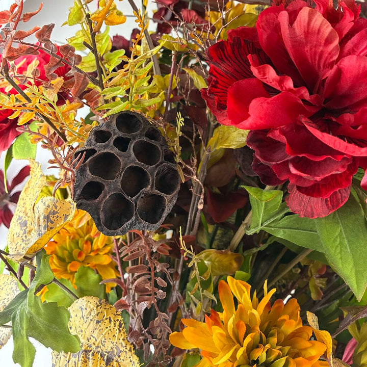 Fall Floral Centerpiece in Urn Vase